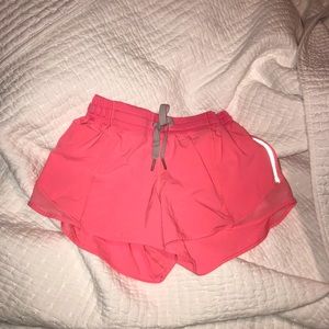 pink lululemon shorts